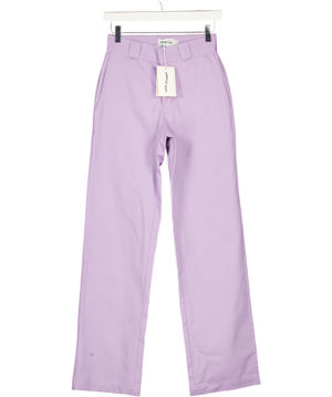 AMELIE TEJE Purple Lilac Straight Leg Trouser UK XXS