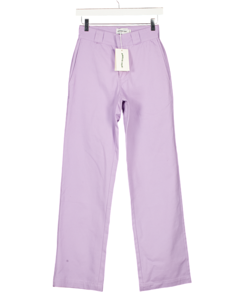 AMELIE TEJE Purple Lilac Straight Leg Trouser UK XXS