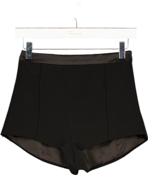 NADINE MERABI Raye Black Micro Shorts UK XS