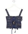 JADED LONDON London Blue Denim Cargo Top UK 6