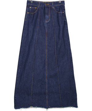 DISSH Blue Denin Maxi Skirt UK 8