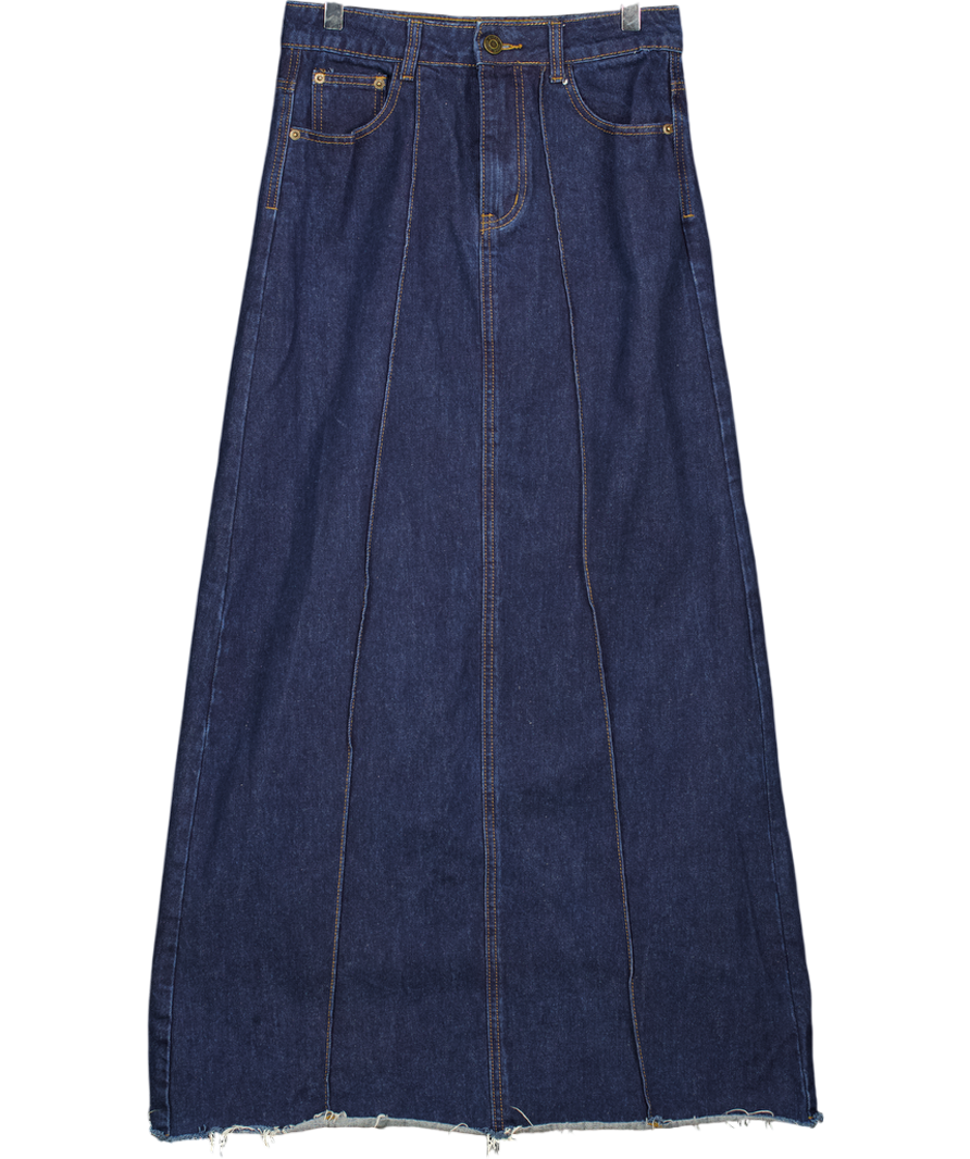 DISSH Blue Denin Maxi Skirt UK 8