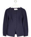 ALIGNE Navy Blue Bonnie Ponte Waisted Blazer UK 8