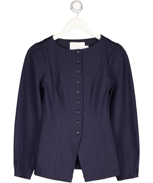 ALIGNE Navy Blue Bonnie Ponte Waisted Blazer UK 8
