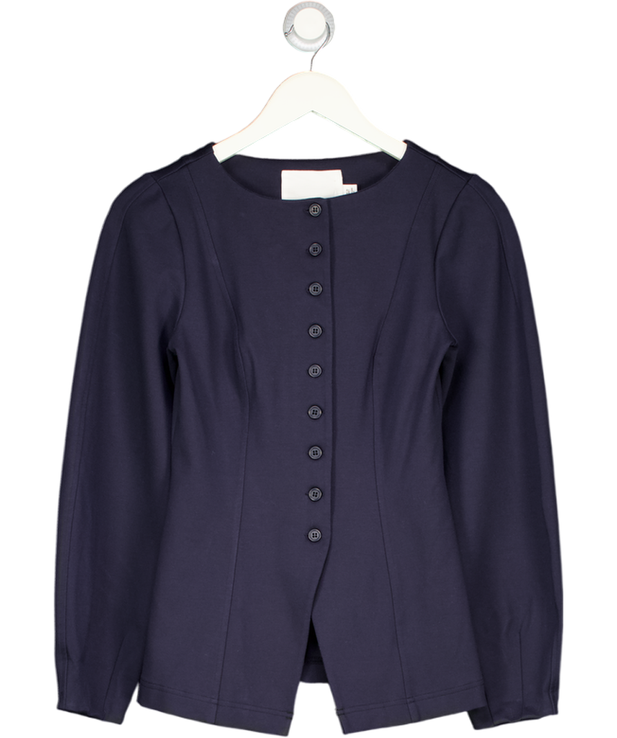 ALIGNE Navy Blue Bonnie Ponte Waisted Blazer UK 8