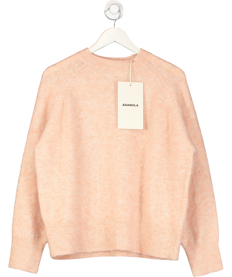 Adanola Pink Knit Crewneck Sweatshirt UK S