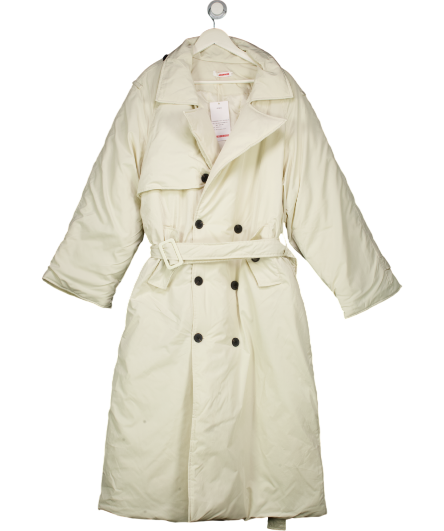 JASONWOOD Cream Puffer Trench Coat UK XL