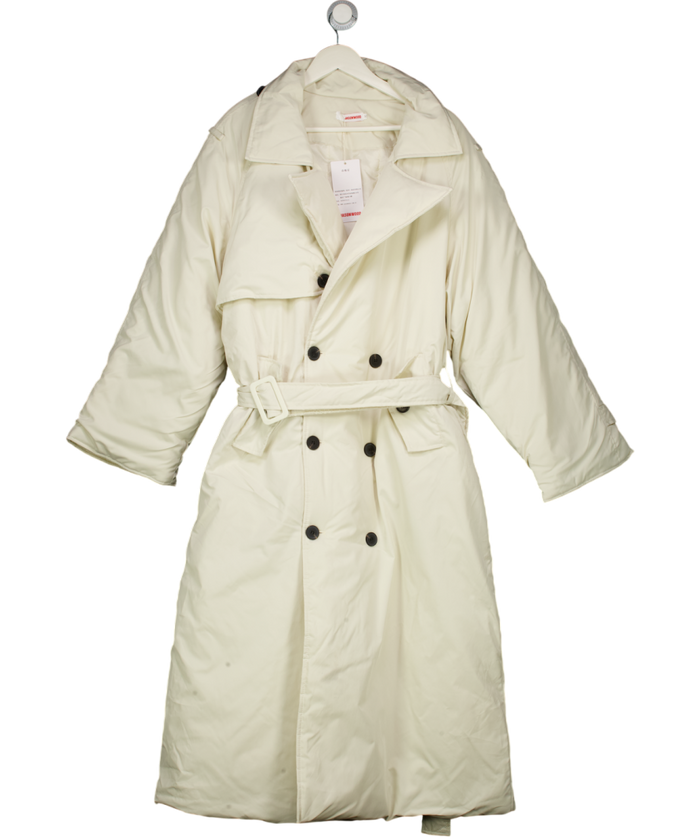 JASONWOOD Cream Puffer Trench Coat UK XL