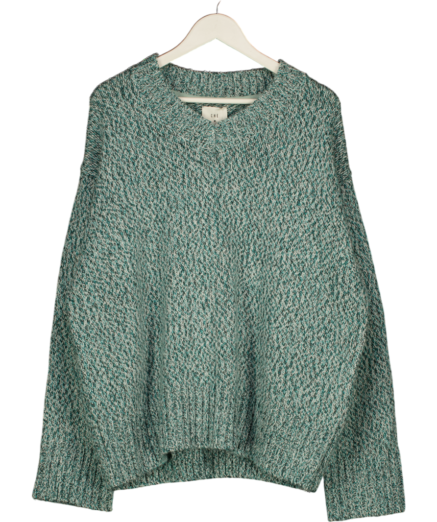 CHE STUDIOS Green Yuri V-neck Jumper UK M