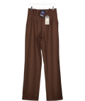 HOLLAND COOPER Brown High Waisted Wide Leg Trouser Walnut Twill UK 10