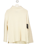 WYSE LONDON Cream Coralie Chunky Roll Neck Jumper - Ivory UK XL