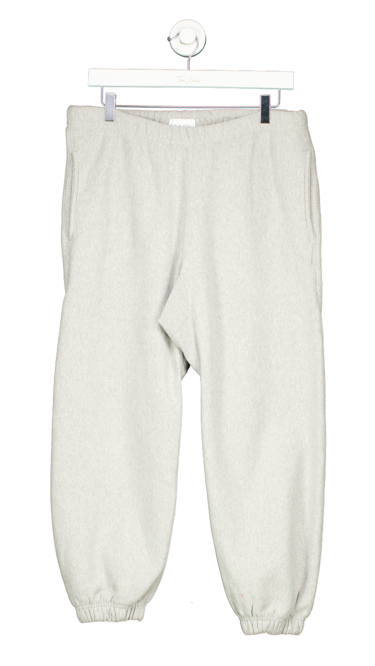 Raey Grey Recycled-yarn Cotton-blend Trackpants UK 10