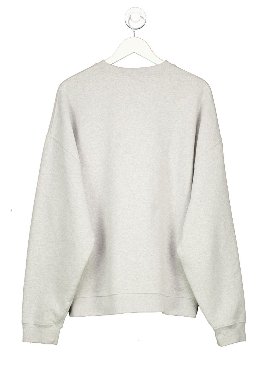 Raey Grey Recycled-yarn Cotton Blend Sweatshirt UK XL