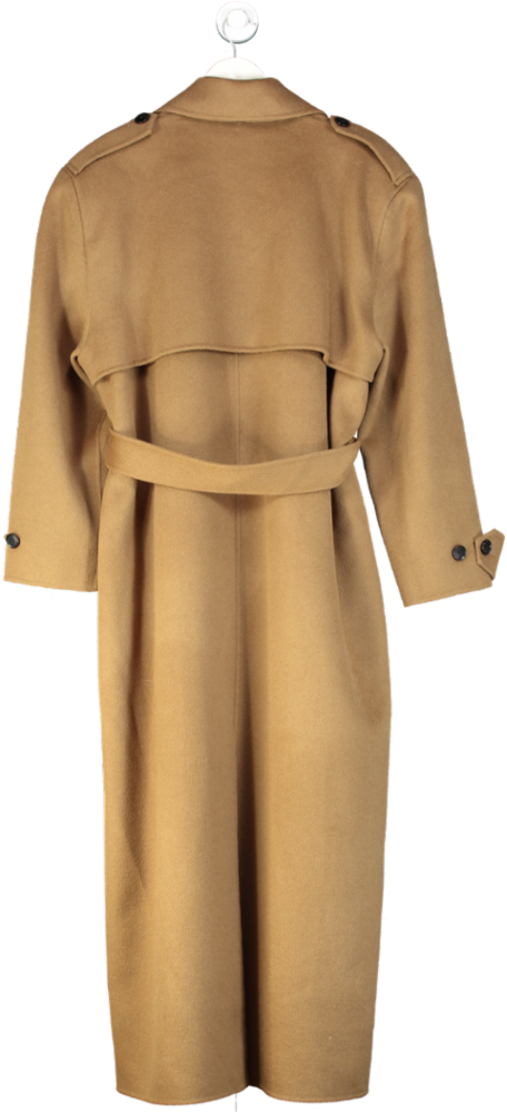 The Frankie Shop Brown Nikola Padded Trench Coat UK M