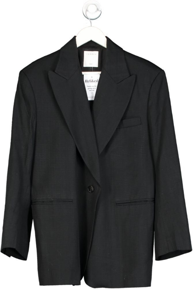 Sandro Blue Suit Jacket UK 14