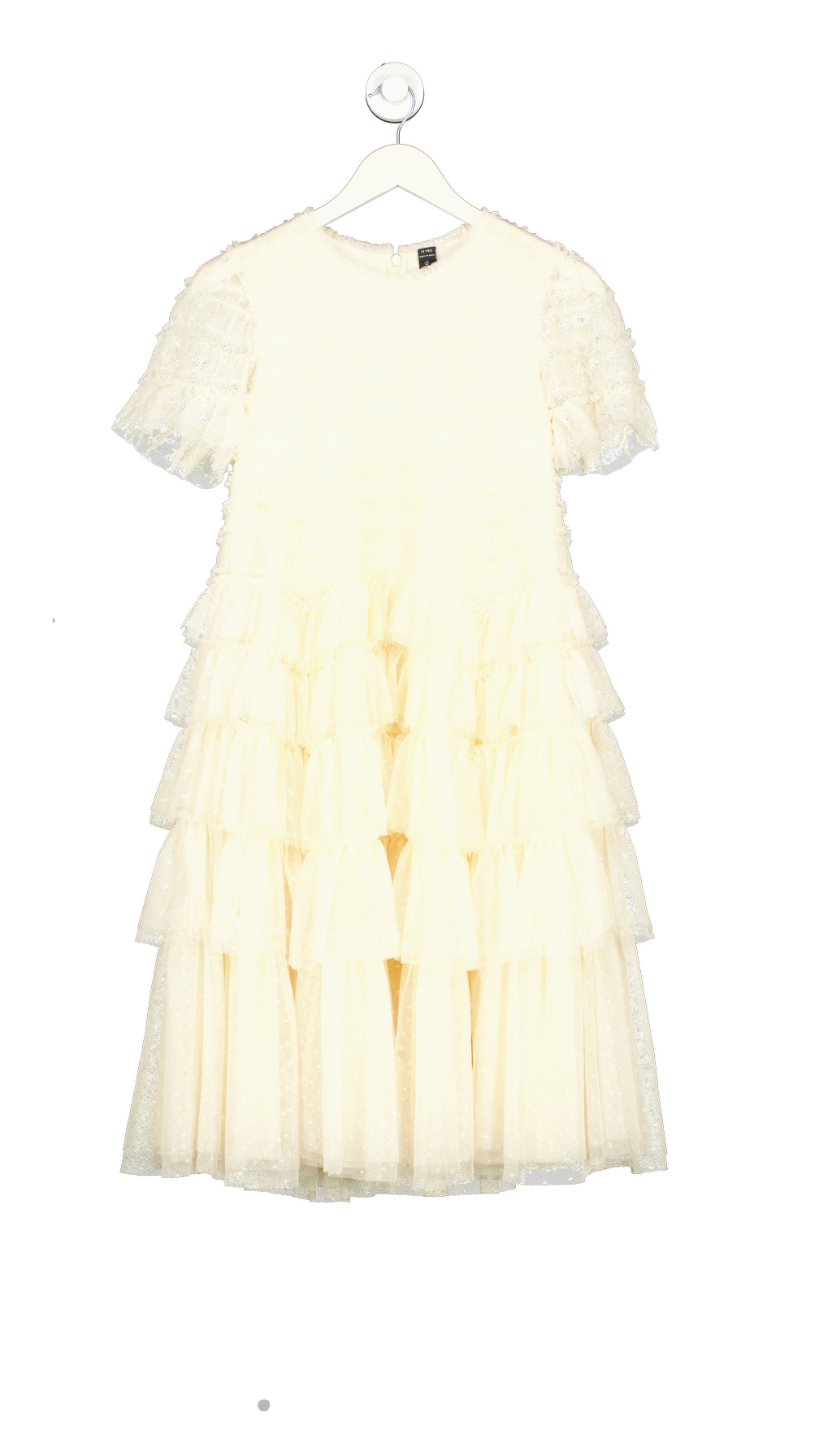 Needle & Thread Nude Ruffle Tulle Dress 12 Years