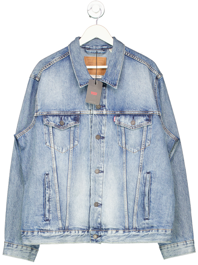 levis Blue Trucker Denim Jacket UK XL