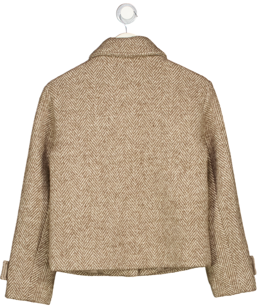 ZARA Beige Reversible Double-faced Jacket UK S