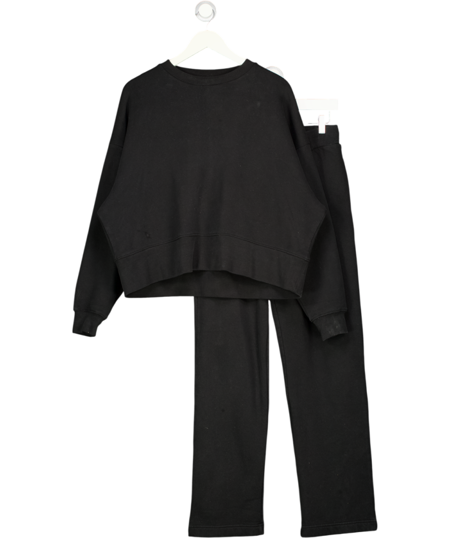 WAT. THE BRAND Core Crewneck Sweatshirt & Black Joggers UK S