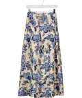 Yolke Cream Floral Maxi Skirt UK 8