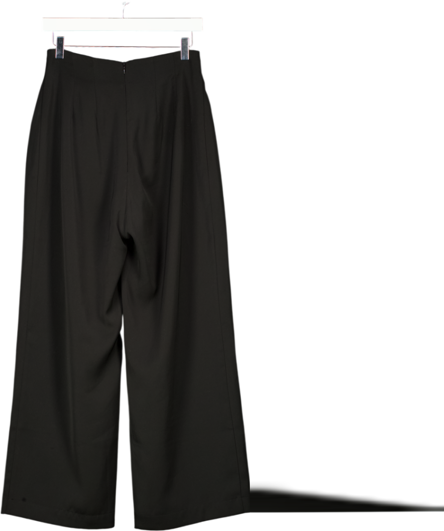 ODDMUSE Black High Wiast Wide Leg Trousers UK M
