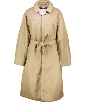 PANGAIA Brown Flower-warmth Trench Coat UK L