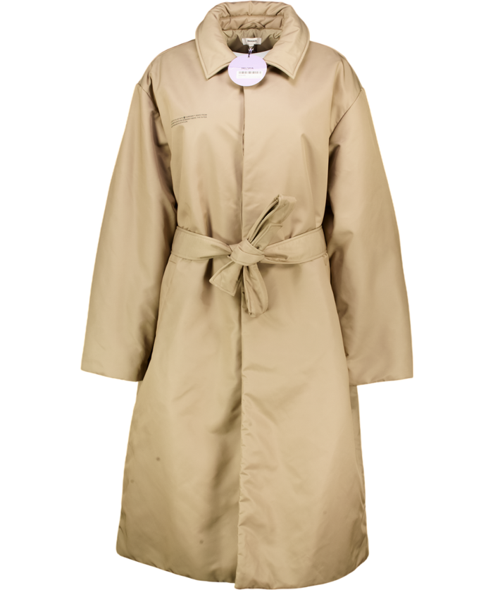 PANGAIA Brown Flower-warmth Trench Coat UK L