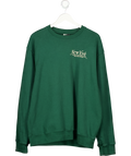 Sporty & Rich New York Green Logo Sweatshirt UK L