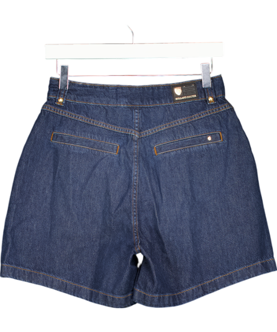 HOLLAND COOPER Dark Blue Denim Utility Shorts UK 10