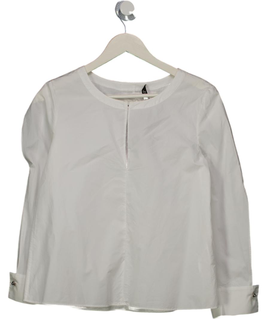 DOROTHEE SCHUMACHER White Cotton Top Sz2 UK S