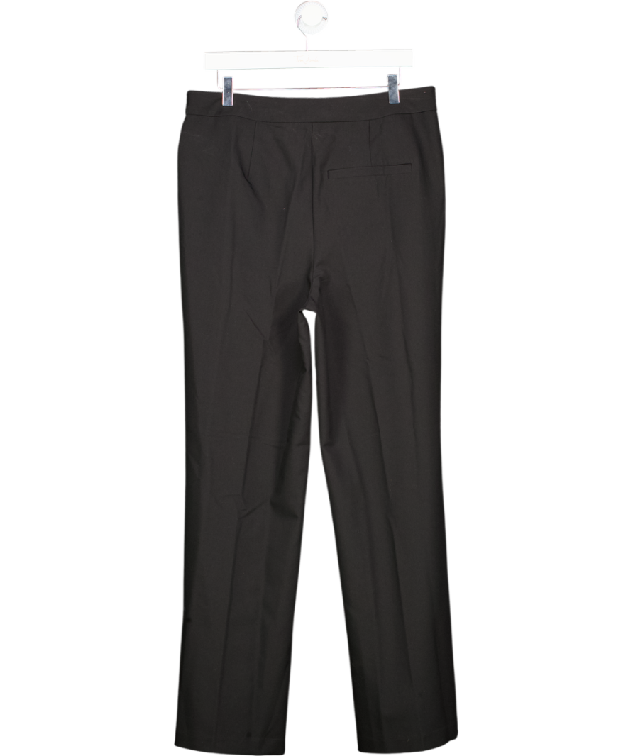 ASOS Black Tailored Wide Leg Pleated Trousers UK 12
