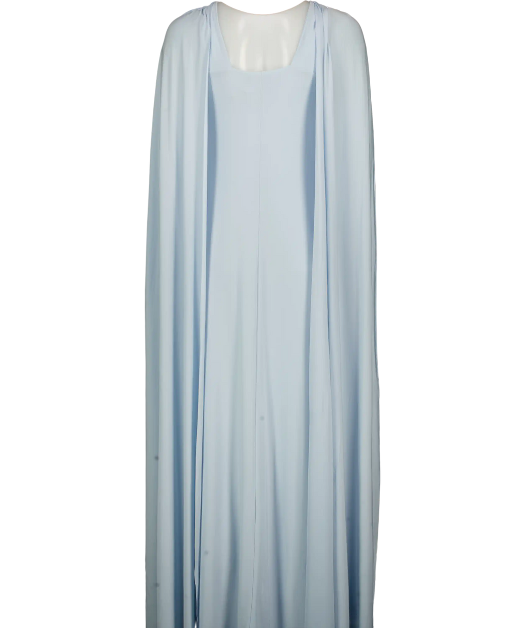 CLUB L  London Powder Blue Multiway Infinity Cape Sleeve Maxi Dress UK 6