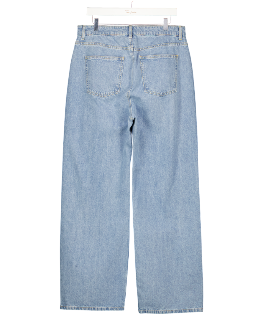 VERY Light Blue High Waisted Straight Leg Jeans UK 16