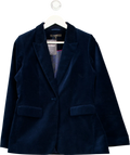 NEXT Blue Regular Fit Velvet Blazer UK 8