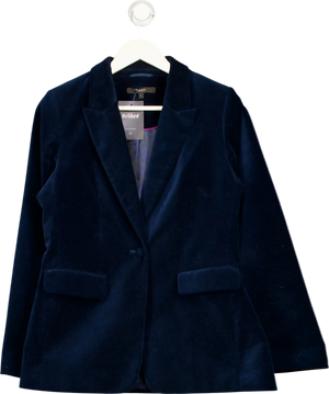 NEXT Blue Regular Fit Velvet Blazer UK 8