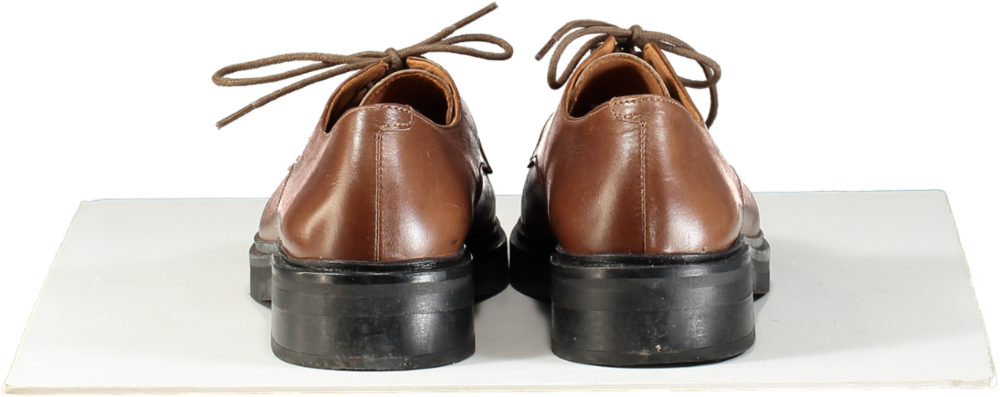 Bobbies Paris Brown Platform Sole Leather Derbies UK 6 EU 39 👠