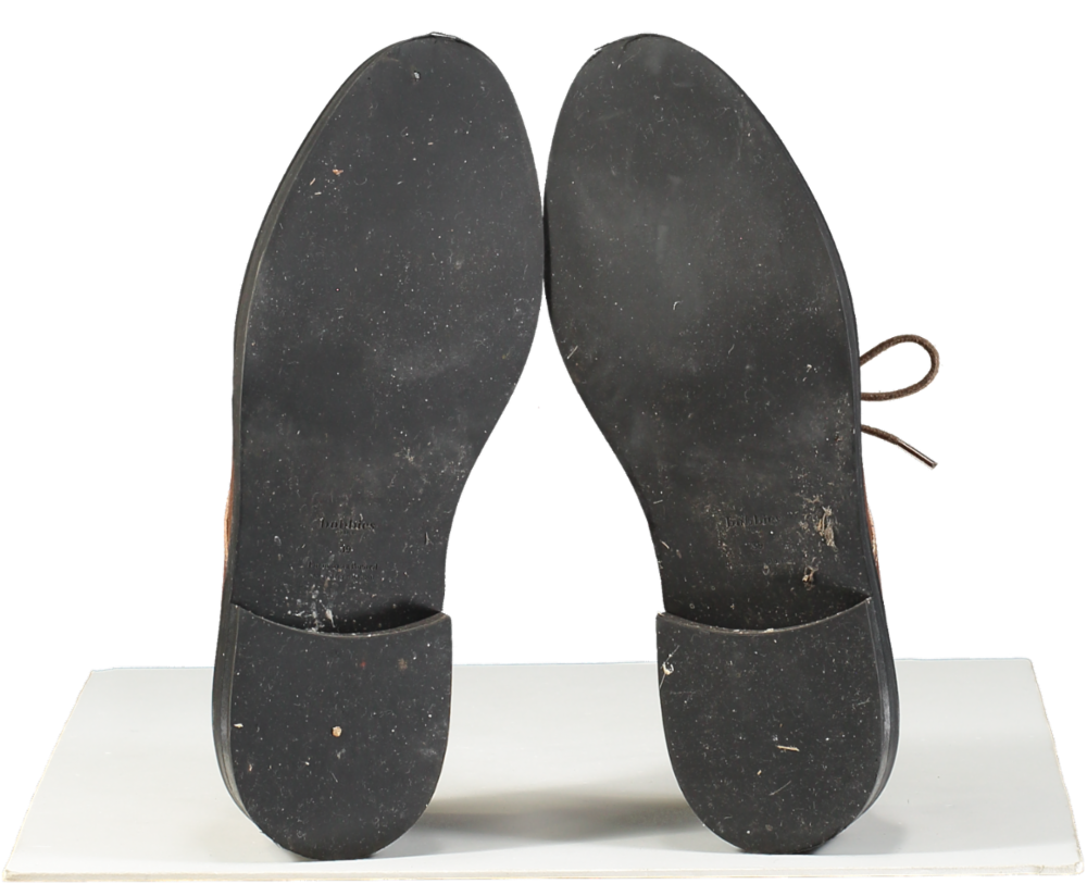 Bobbies Paris Brown Platform Sole Leather Derbies UK 6 EU 39 👠