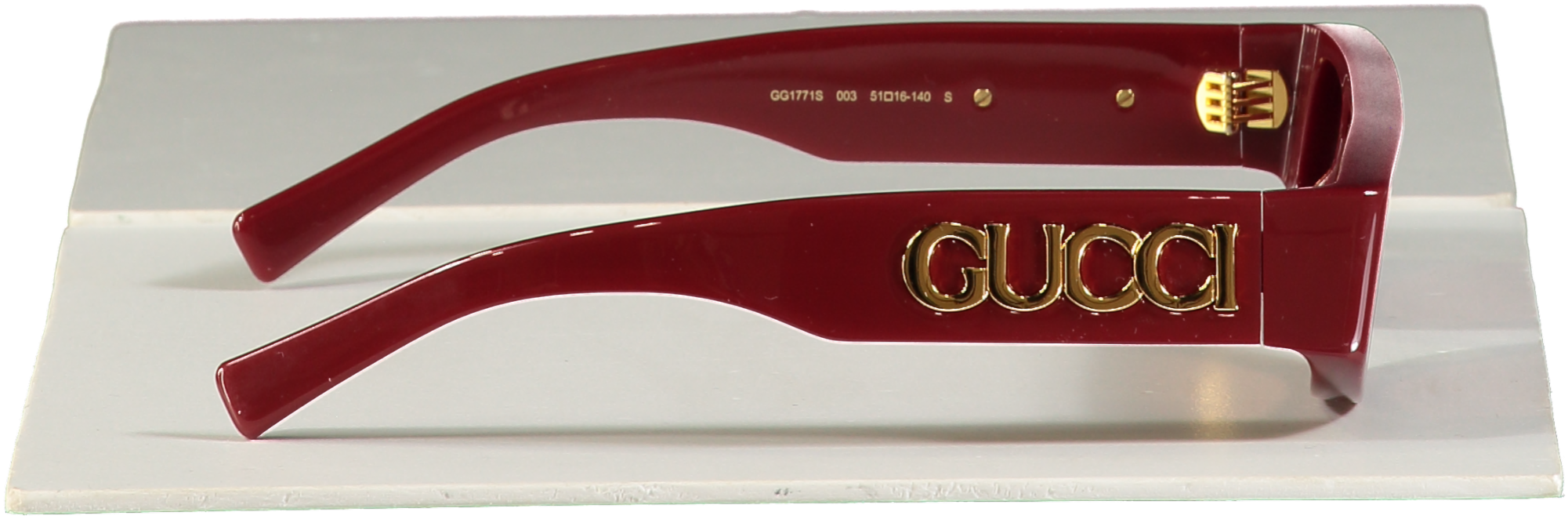 GUCCI Red Thick Frame Gg1771s Sunglasses