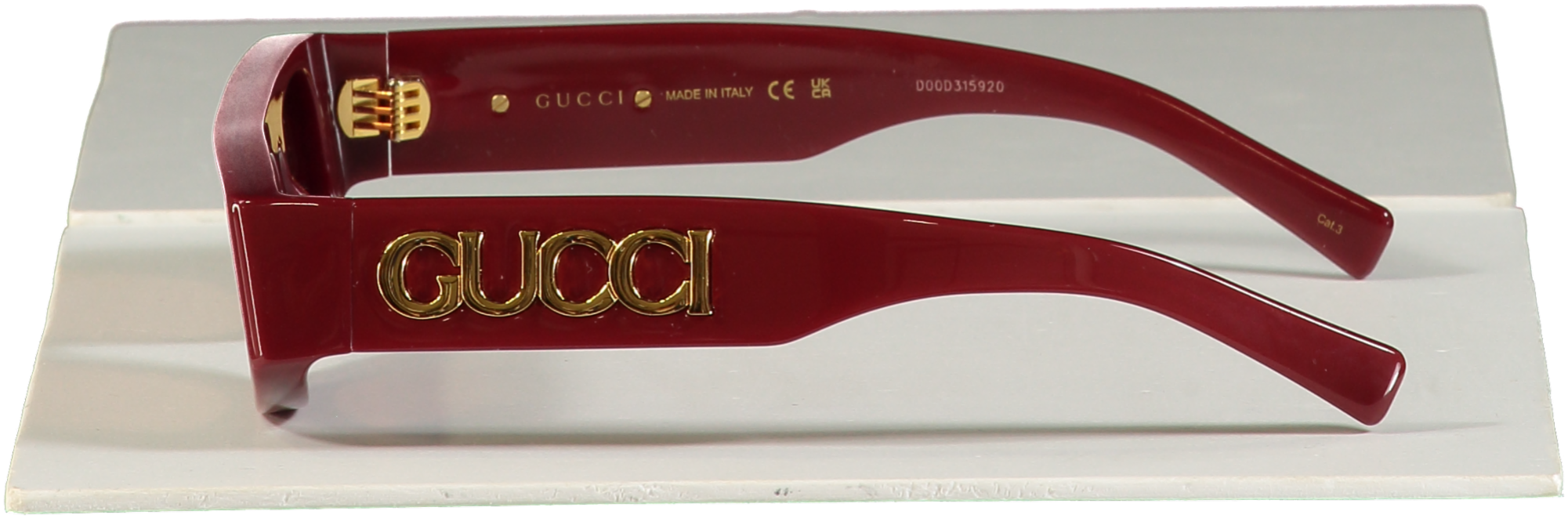 GUCCI Red Thick Frame Gg1771s Sunglasses