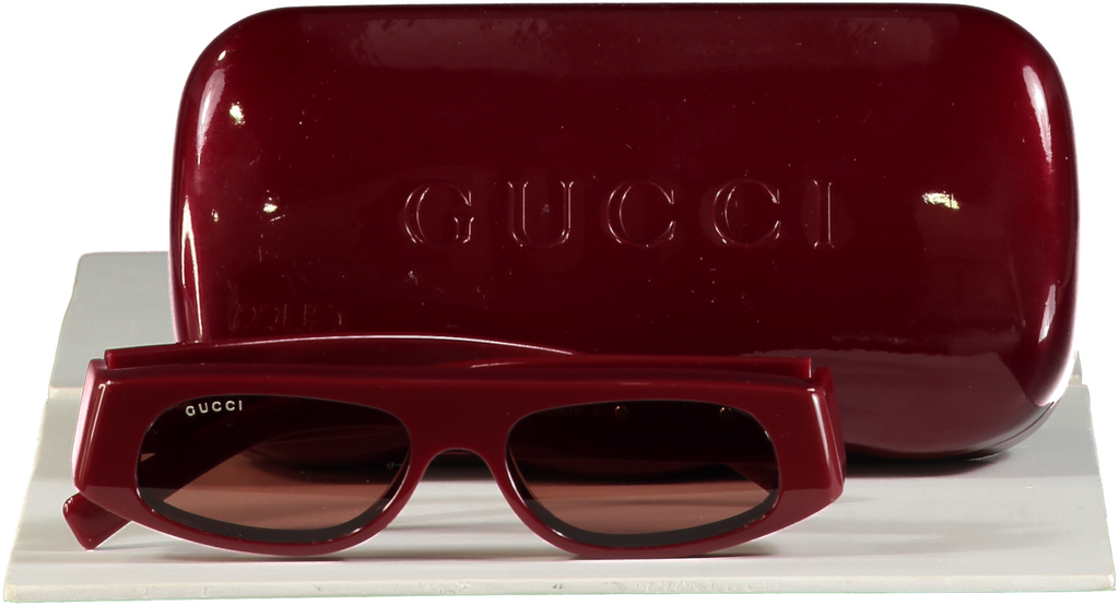 GUCCI Red Thick Frame Gg1771s Sunglasses