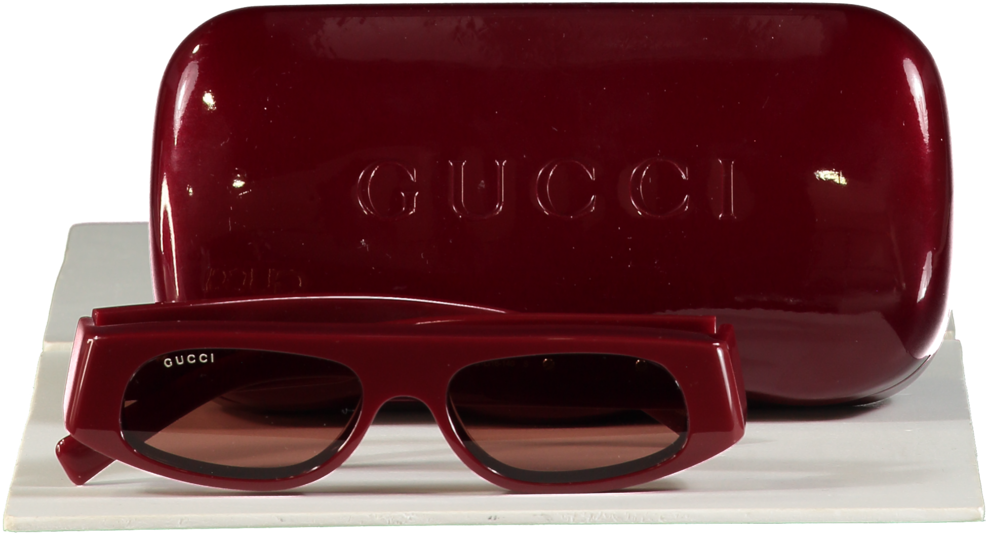 GUCCI Red Thick Frame Gg1771s Sunglasses