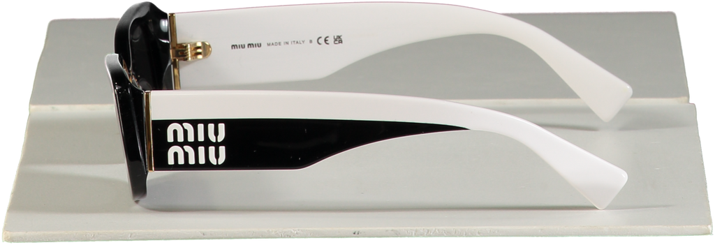 Miu Miu Black Smu 08y Contrast Sunglasses