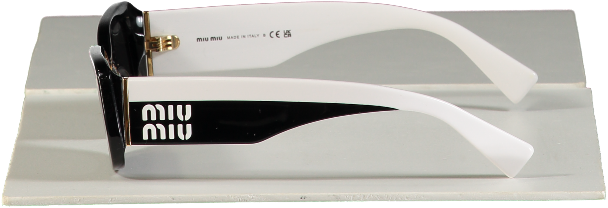 Miu Miu Black Smu 08y Contrast Sunglasses