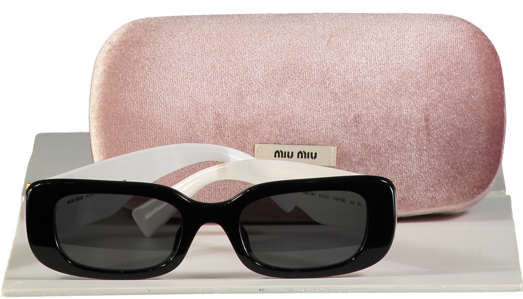 Miu Miu Black Smu 08y Contrast Sunglasses