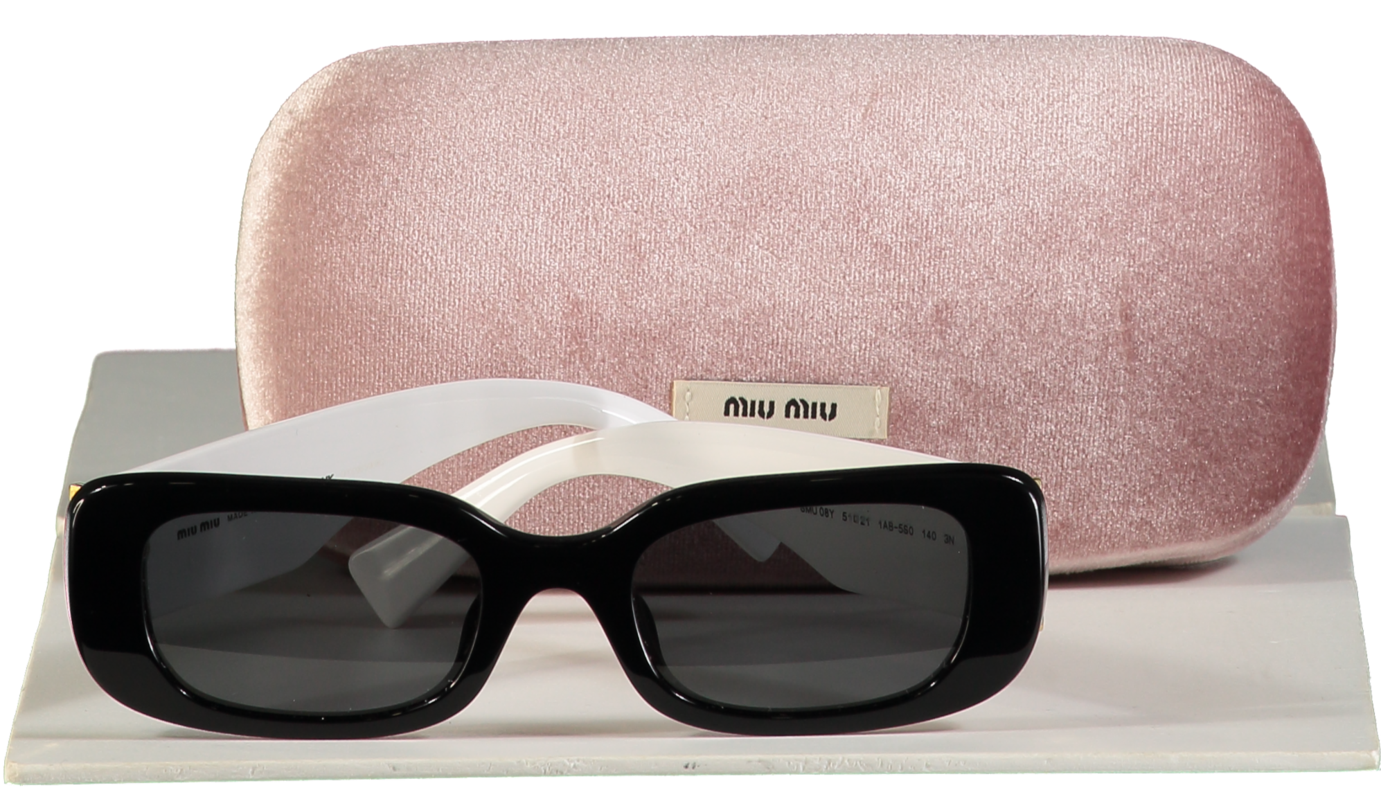 Miu Miu Black Smu 08y Contrast Sunglasses