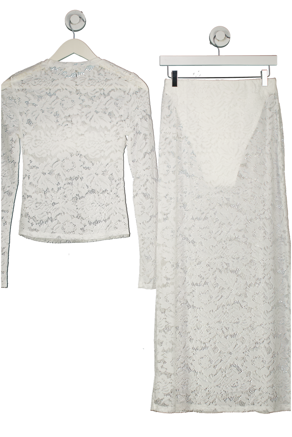 4th & Reckless White Abi Lace Top UK 8