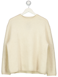 almada label Floy Cashmere Sweater, Cream UK S