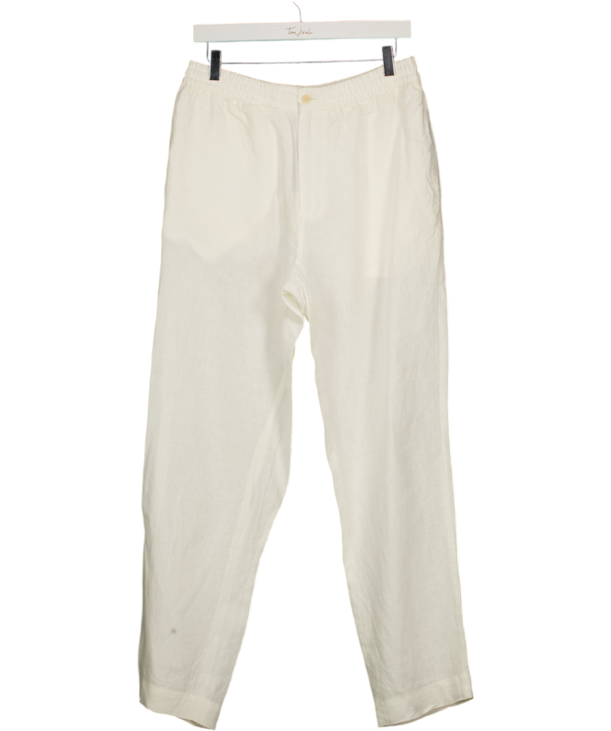 PANGAIA Cream Dna Aloe Linen Trousers UK M