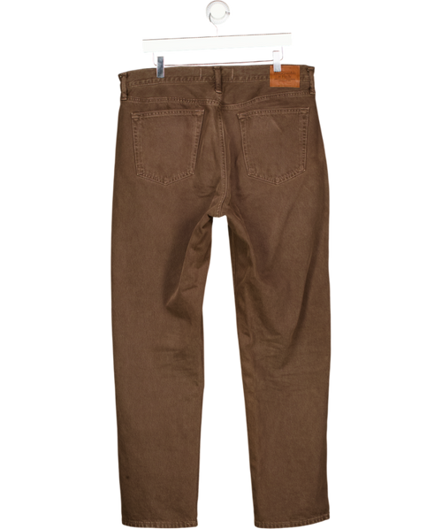 Abercrombie & Fitch Brown Rigid Denim Loose Jean W34