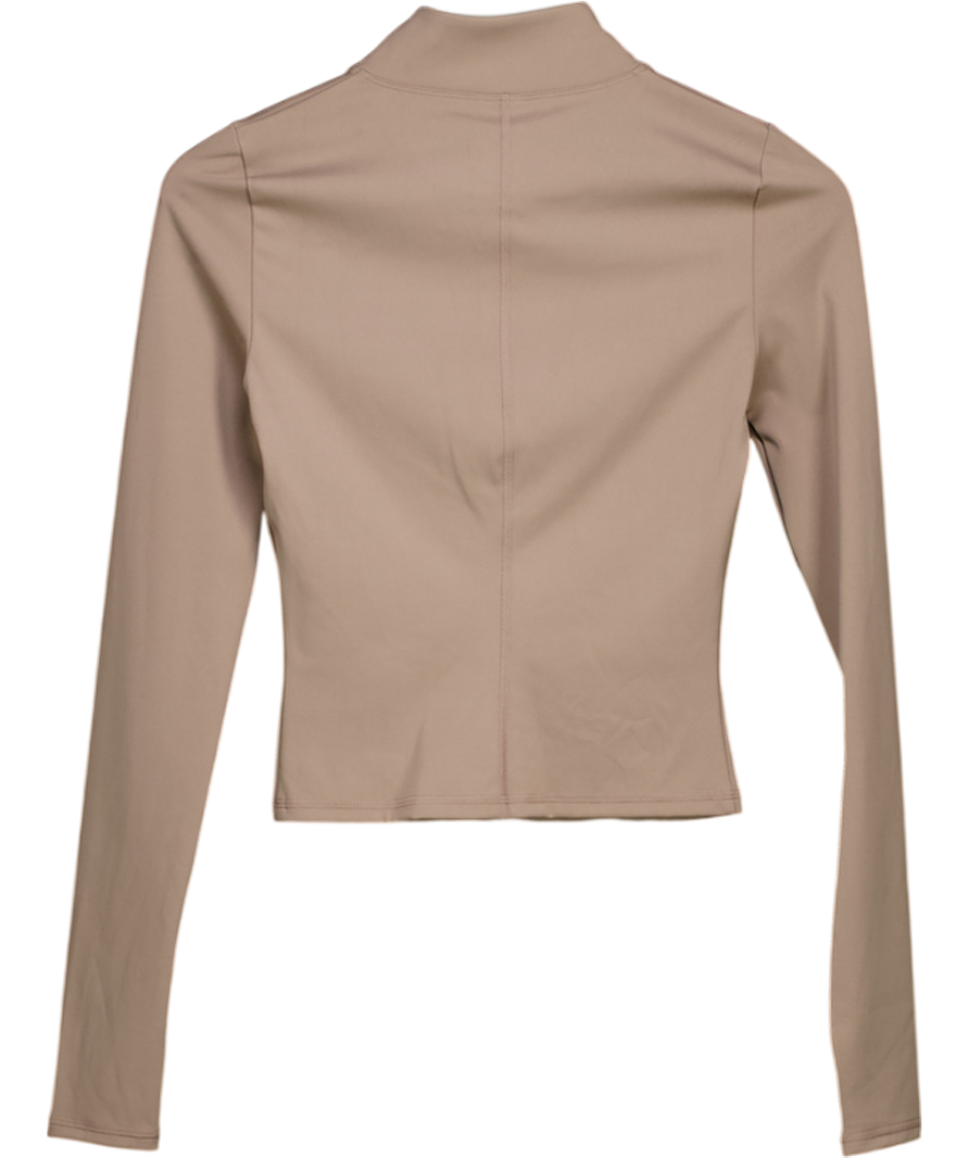 gymshark Beige Conditioning Full Zip Jacket UK XS